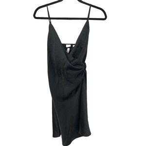 Wilfred Scenery Mini Dress Black Satin NEW Size XXS